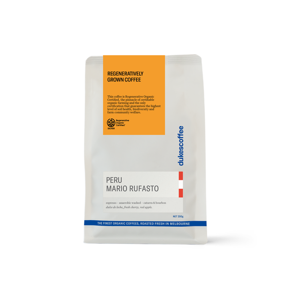Peru - Mario Rufasto, Anaerobic Washed Espresso | Regenerative Organic Certified